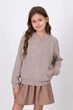 Бомбер ТМ MEVIS 5664 03 146 см бежевий - изображение 2