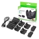 Акумуляторні батареї Dobe з док станцією для геймпадів Xbox Series X S One S 800 mAh Чорний - зображення 1