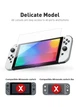 Защитный кейс-чехол для Nintendo Switch Oled защитные стекла накладки на стики пластиковая накладки на корпус и джой-коны желтая застежка - изображение 5