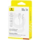 Кабель Baseus Silky Series USB-A to USB-C 100W 1m White (P10377703213-00) [155535] - изображение 5