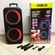 Акустическая переносная колонка ZXX-7575 300 Вт аккумуляторная с микрофонами 80х39х33 см - изображение 5