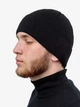Мужская шапка бини на флисе One-size Черный - изображение 2