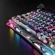 Геймерська магнітна механічна клавіатура з HOT SWAP GRAVASTAR Mercury V75 Pro, HE Magnetic Switch, 8k, RGB, 80key УКР/АНГЛ Neon Graffiti/Чорна (GS_V75_PRO_U_CG_BLK) - изображение 7