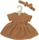 Sukienka dla lalki Heless z falbankami Brązowa 28-35 cm 1520432 (4001949014253) - obraz 1