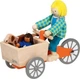 Rower dla lalek Goki drewniany towarowy z dzieckiem i psem 5220557 (4013594514620) - obraz 3