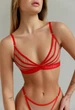 Ліф жіночий Staff smi red & beige S - зображення 1
