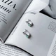 Серебряные серьги с натуральным изумрудом 0.538ct (1764831) - изображение 2