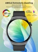 Умные смарт часы Smart Watch 4you SPACE круглый экран 1.43" AMOLED с функцией звонков просмотр уведомлений DARK - изображение 2
