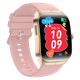 Розумний смарт годинник Smart Watch 4you VIBE екран 1.95"AMOLED метал корпус з функцією дзвінків перегляд повідомлень Gold/Pink - зображення 4