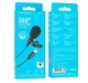Мікрофон петличка Borofone BFK11 Elegant lavalier microphone Type-C 2m Black - зображення 4