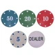 Набор для покера в пластиковом кейсе Poker game set Zelart 100 фишек - изображение 4