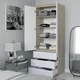 Шкаф для одежды Т-210 дуб сонома белый - изображение 2