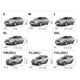 Авточехол для легкового автомобиля XL 540х175х120 см — защитный тент на авто, водонепроницаемый, всесезонный, серебристый (21507936) - изображение 5