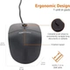 Комп'ютерна мишка, USB-мишка Amazon Basics 3 кнопки Чорна - зображення 7