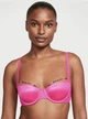 Бюстгальтер Victoria’s Secret Рожевий з бежевим ,з вишитим лого,без push up 34С - изображение 1