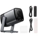 Проектор Hoco DT7 Smart electric focus projector (1920×1080P Android version) | WiFI 2.4+5G, BT 5.0 з електричним фокусуванням Сірий - изображение 5