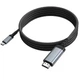 Перехідник HOCO UA43 (Type-C to HDTV) 1.8М 4K 30 Гц для ноутбуків, планшетів та смартфонів для високоякісного відтворення зображення Сірий - зображення 3