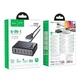 Зарядне мережеве Hoco C152A 6в1 1хUSB/5хType-C QC/PD 70W 1.5М швидка зарядка МЗП Адаптер універсальний Чорний - зображення 2