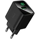 Сітчастий зарядний пристрій Hoco CS81A USB 18W (QC/FCC/AFC) індикатор роботи для пристроїв Чорний - зображення 1