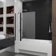 Шторка для ванны Koller Pool Dakota 1100х1400 мм Black Matt/Clear (1605202403) - изображение 2