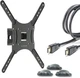 Настенное крепление для телевизора ACCLAB AL-BT400 26-55" + Кабель HDMI 1.8 м (Крепление + HDMI + Органайзер) - изображение 1