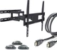 Настенное крепление для телевизора ACCLAB AL-FR40/ART 26-65" + Кабель HDMI 1.8 м (Крепление + HDMI + Органайзер) - изображение 1