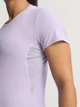 Спортивная футболка для бега женская Adidas Adizero E Tee JM8336 S Фиолетовая (4068808295192) - изображение 6