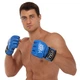 Перчатки для смешанных единоборств MMA на липучке размер M кожа VELO синий ULI-4018 - изображение 6