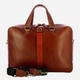Torba aktówka męska skórzana The Bridge 062835EX-1A Brązowa - obraz 1