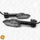 Указатели поворота (поворотники) 01 для мотоциклов Yamaha светодиодные (LED) чёрные 2 шт. (оранжевый) - изображение 1