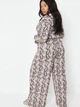Штани Missguided R9348121 32 зміїний принт хакі - изображение 4