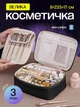 Органайзер для косметики маленькая косметичка женская мужская для бассейна и путешествий дорожная Hausland контейнер для душа 8×17×23.5 см черный (02680002) - изображение 1