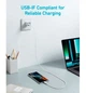 Кабель Anker 322 USB-A - USB-C, 1.8м, White (A81H6H21) - изображение 5