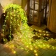 Декоративная светодиодная гирлянда «Зелёная ива» 10 м с 100 LED, тёплый белый свет, питание от USB - изображение 1