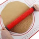 Силиконовая скалка Frico FRU-849 с узором и регулировкой красная - изображение 5