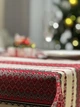 Етнічна вишита льняна скатертина Handmade в Українському стилі 110см. - зображення 3