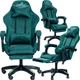 Кресло геймерское DIEGO ALCANTARA PRO Green - изображение 1