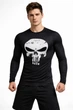 Рашгард мужской Череп Punisher ⬩ принт Череп⬩ компрессионная кофта MMA-fit ⬩ Jeccordi ⬩ черный S - изображение 1