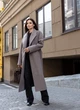 Женское пальто демисезонное удлиненное Палермо new LEO PRIDE 0174 50-52 Ванильный ( LP - 0174/2 D ) - изображение 4