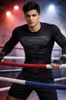 Рашгард мужской Супермен ⬩ компрессионная кофта MMA-fit Jeccordi ⬩ черный M - изображение 4