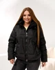 Женская зимняя куртка с капюшоном KHAN 00218 56 Черный ( KH - 00218/1 D ) - изображение 5