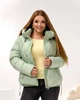 Женская зимняя куртка с капюшоном KHAN 00218 56 Светло-зеленый ( KH - 00218/2 D ) - изображение 7