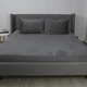 Простынь-чехол на резинке полуторная ТЕП Velour 2-04756_33917 160х200 см серая - изображение 1