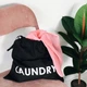Мешок хлопковый ORGANIZE для грязного белья 38х38 см Laundry (черный) - изображение 2