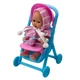 Пупс Baby Toys YD1350-6 у рожевому халатику з коляскою шарнірний 12 см - изображение 1