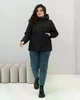 Куртка жіноча осіння великого розміру UF-Fashion 00431-MT 52 чорний - зображення 2