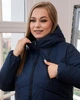 Куртка жіноча демісезонна великого розміру UF-Fashion MT-00431 52 синій - зображення 5