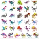 Набор наклеек Скелеты динозавров Dino Skeletons 50 шт - изображение 3
