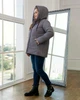 Демисезонная куртка женская большого размера UF-fashion 00157-MT 50 серый - изображение 5