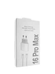 Комплект быстрой зарядки Foxconn Power Adapter Type-C 35W + кабель Type-C тканевый 1м Apple iPhone 16 Pro Max - изображение 4